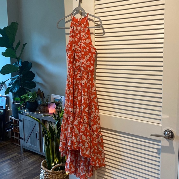 Eliza J high-low floral wedding guest dress - Picture 1 of 9